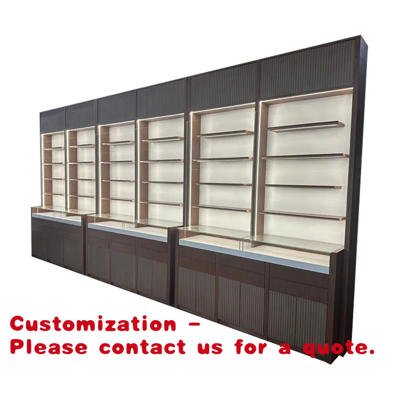 

custom.Whole Glass Store Design Customized High-end Board Material Tempered Glass Ancient-style Glasses Display Cab