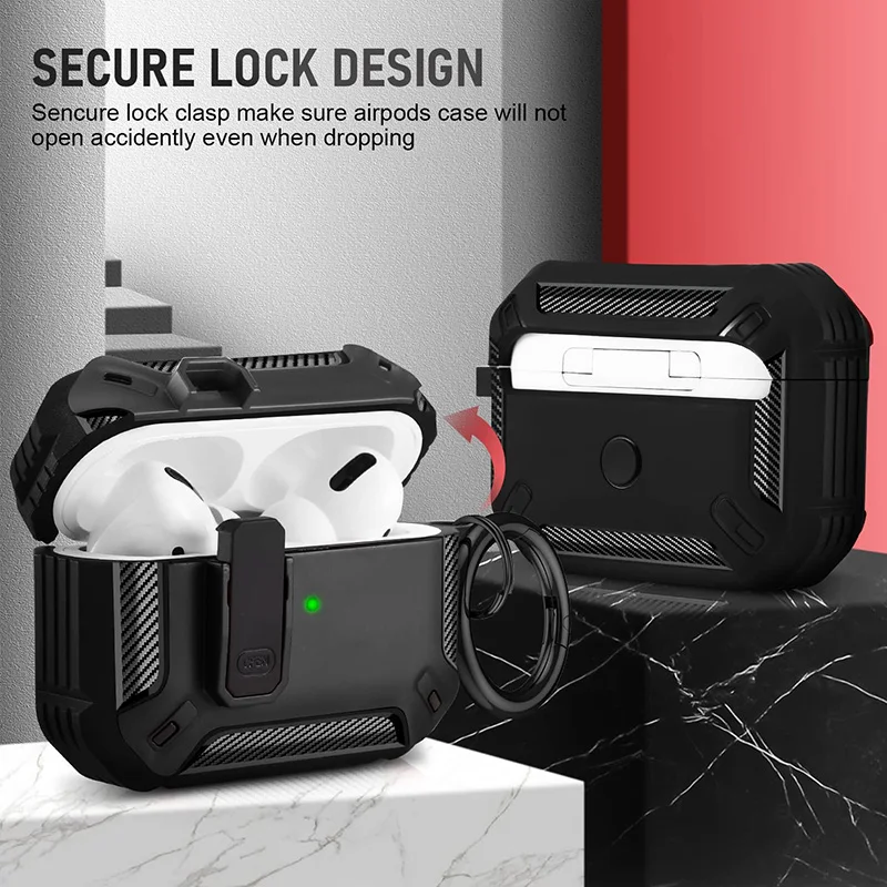 Funda para Auriculares Airpods Pro 2 3 de Apple, Cubierta de Lujo a Prueba de Golpes Tipo Llavero, Accesorios, 2021
