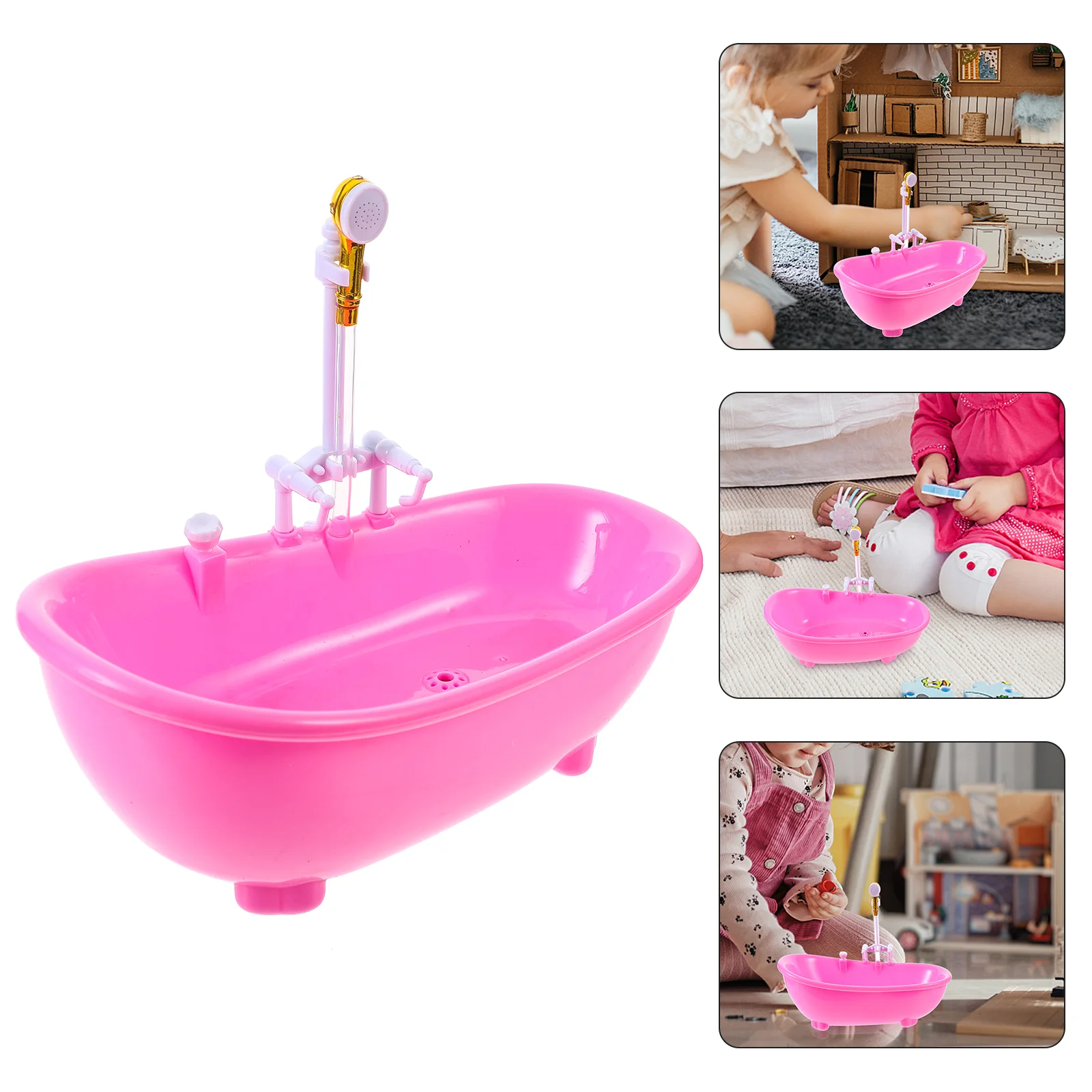 

Bath Accessories Toys Shower Pool Automatic Swimming Water Spraying Bathtub Bathing Electric