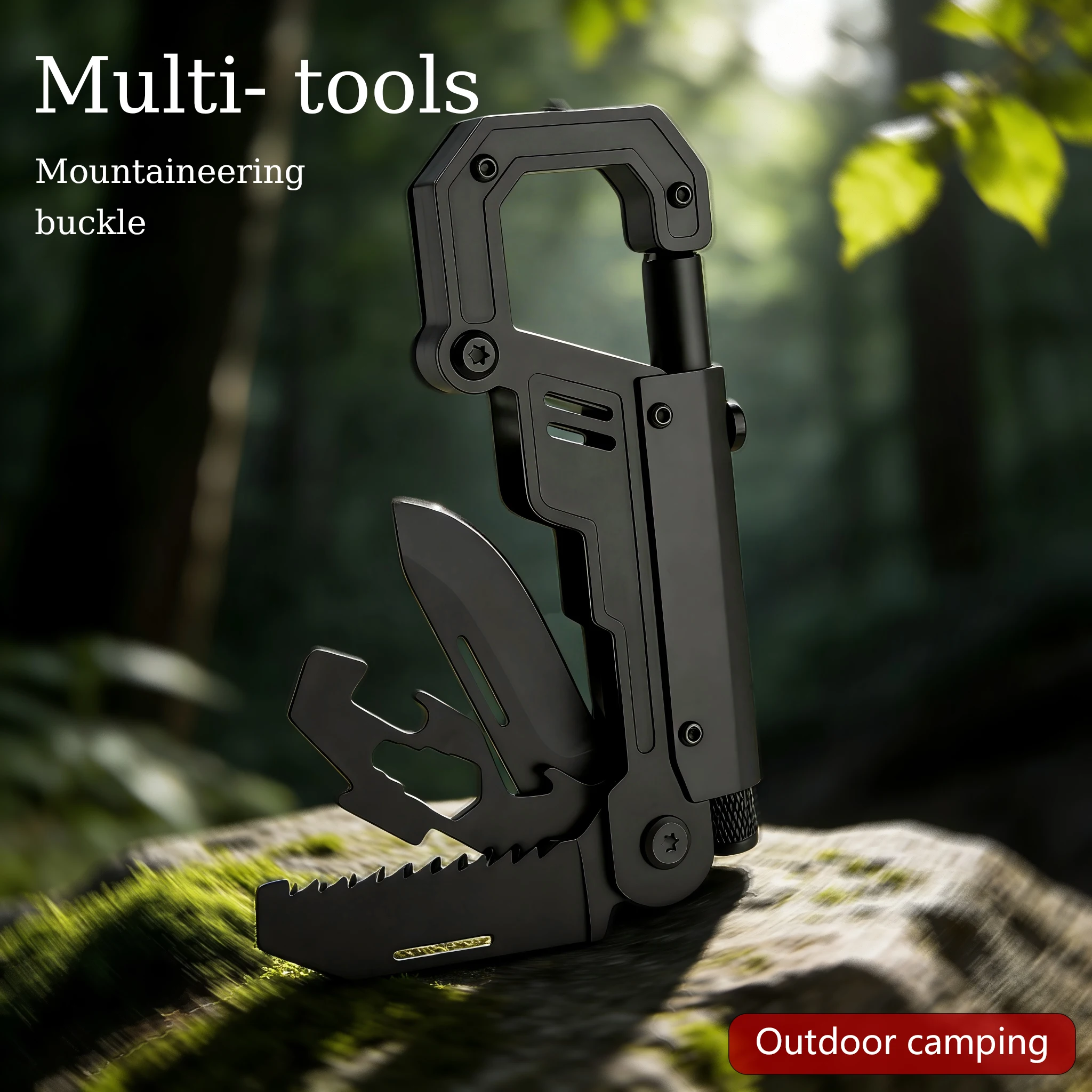 Camping Knife Multi-Tool - EDC Çok Amaçlı Tırmanma Tokası Taktik