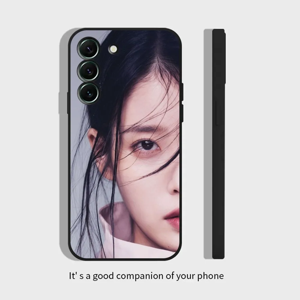 Coque de téléphone en silicone Singer IU Lee Ji Eun, housse pour Samsung S21,S22 Ultra,S20,S30 plus,S22 plus,S23,S30 ultra 5G