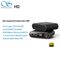 SHANLING H0 Protable Headphone Amplifier Desktop Power Amplifier Bluetooth Player DAC CS43198 SGM8262 Hi-Res Audio PCM768 DSD256