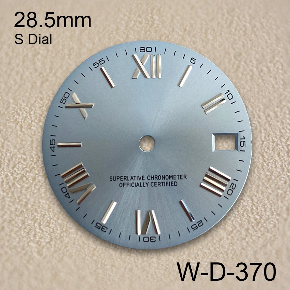 28.5mm Rome S Dial Fit NH35/NH36/4R/7S Japanese Automatic Movement Sunray Dial Watch Modification Accessories