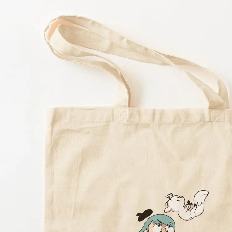 Hilda with cat Tote Bag the tote Big women men's university