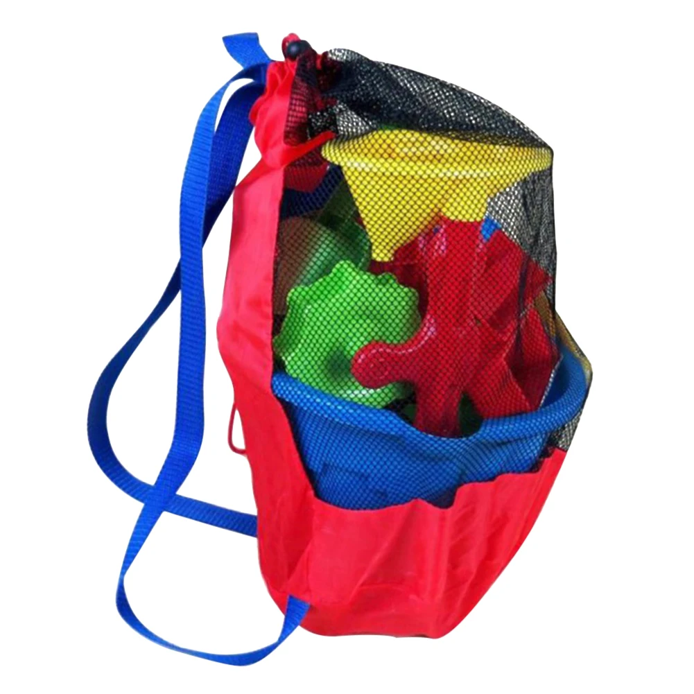 

Beach Mesh Storage Bag Swimming Pool Park Children Kids Sand Play Net Bag