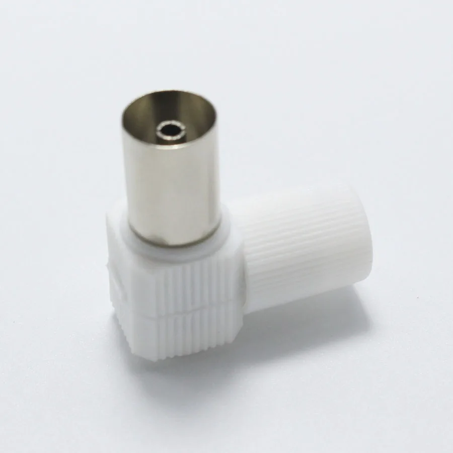 

1set Right Angle Male and Female TV Plug jack for Antennas TV RF Coaxial Male Plugs Adapter 90 Degrees Antennas Connector