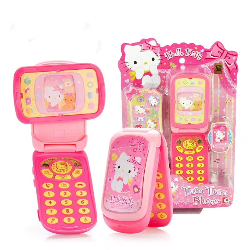 هالو كيتي لعبة أطفال محاكاة الهاتف فتاة يلعب موسيقى المنزل الغزل هاتف الفيديو KT50049 #1