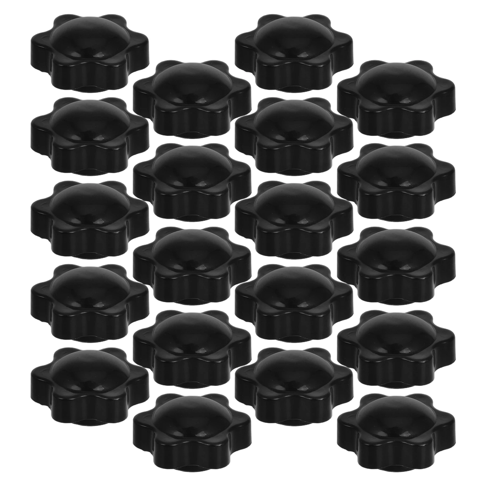 

20 Pcs Nut Nuts Clamping Handle Screw Knobs Cabinet Bolt Hexagon Head Thru