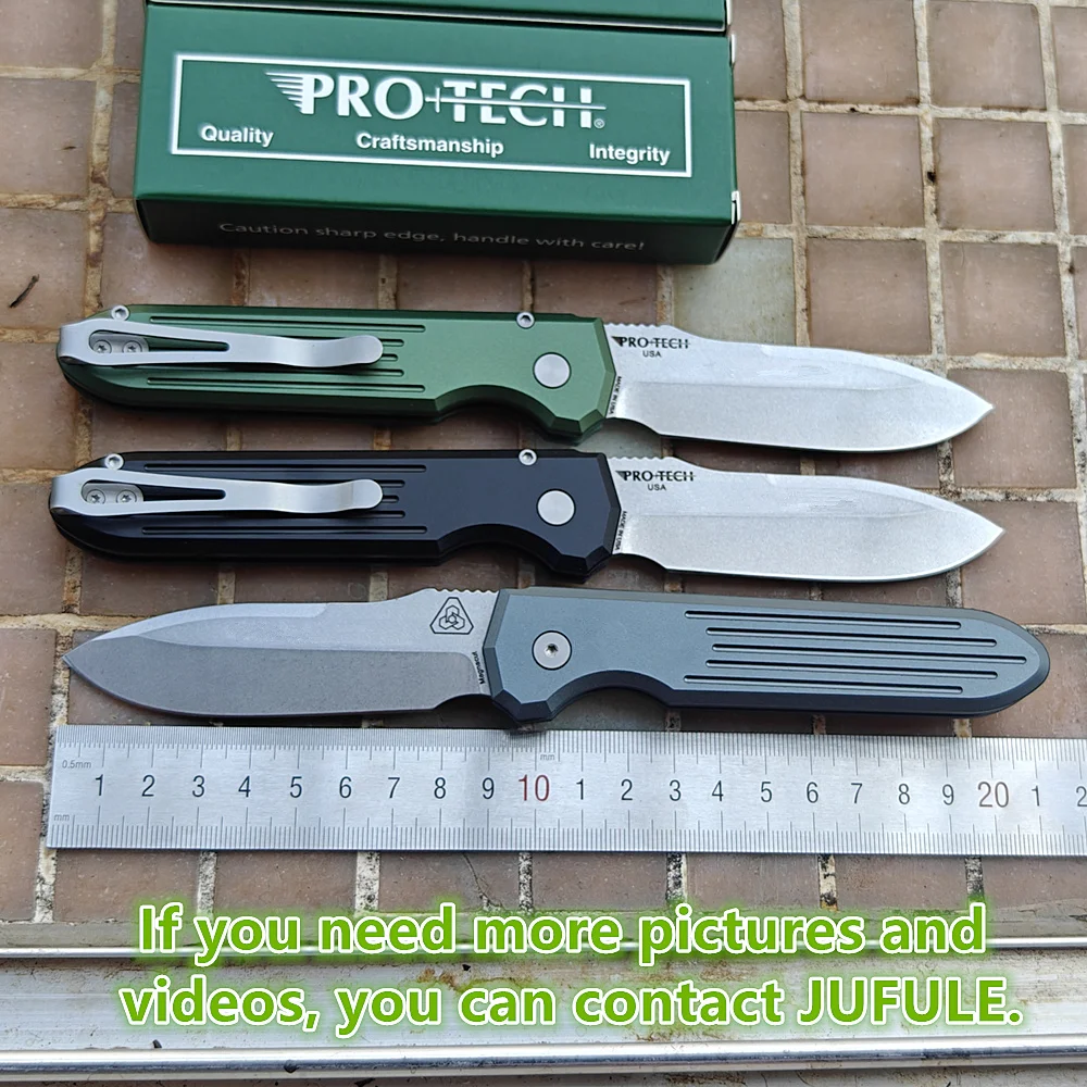 JUFULE 2025 ProTech PDW Werx Invictus Folding Knife Mark MagnaCut Logo Aluminum Camping Hunting Outdoor Survival EDC Pocket Tool