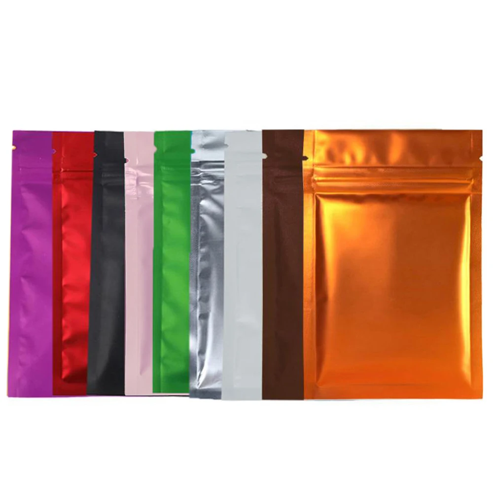 

100 шт., пакеты из алюминиевой фольги, 14 х20 см