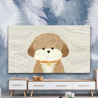 New TV Cover Oil Painting Cartoon Elastic Full Cover Cloth House Hanging LCD TV Dust Cover Universal Monitor Cover