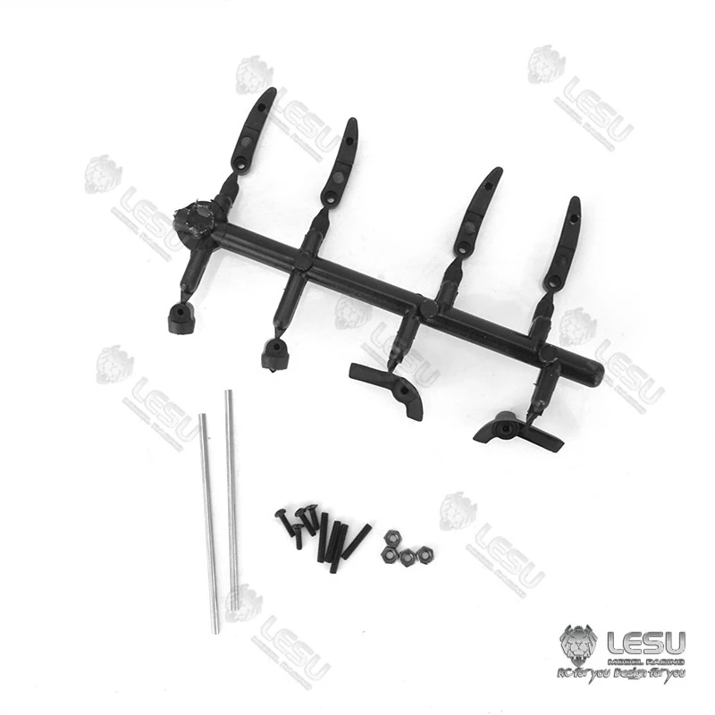 LESU Rearview Mirror Stand Car Accessories for 1/14 Tamiya 3348 3363 RC Hydraulic Dumper Remote Control Truck