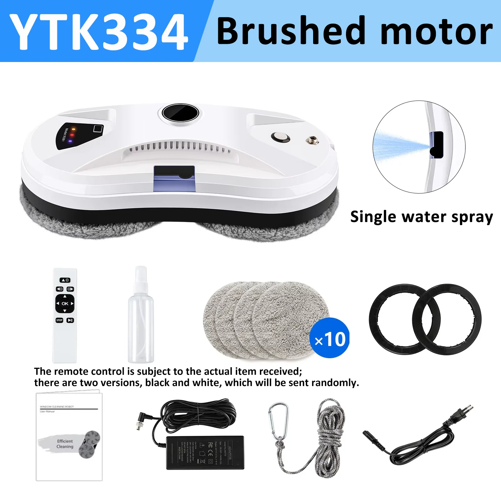 DIVEDEER YTK334 Glazenwasrobot Waternevel Ultradunne raamrobotstofzuiger