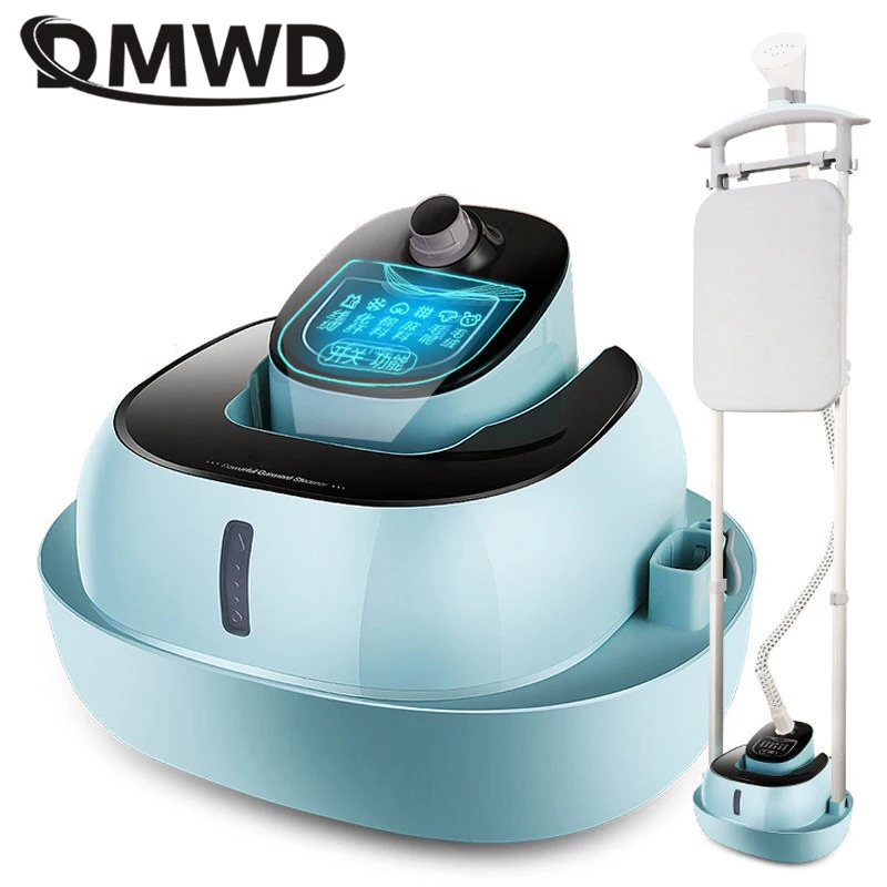 DMWD 2 In 1 Household Double Pole Garment Steamer Electric Ironing Machine Handheld Hanging Clothes Ironing Brush 35S Fast Steam