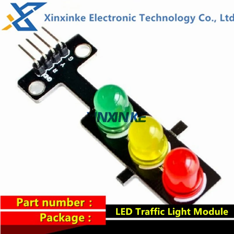 10PCS LED Traffic Light Module 5V Traffic Light Emitting Module Signal Light Electronic Module