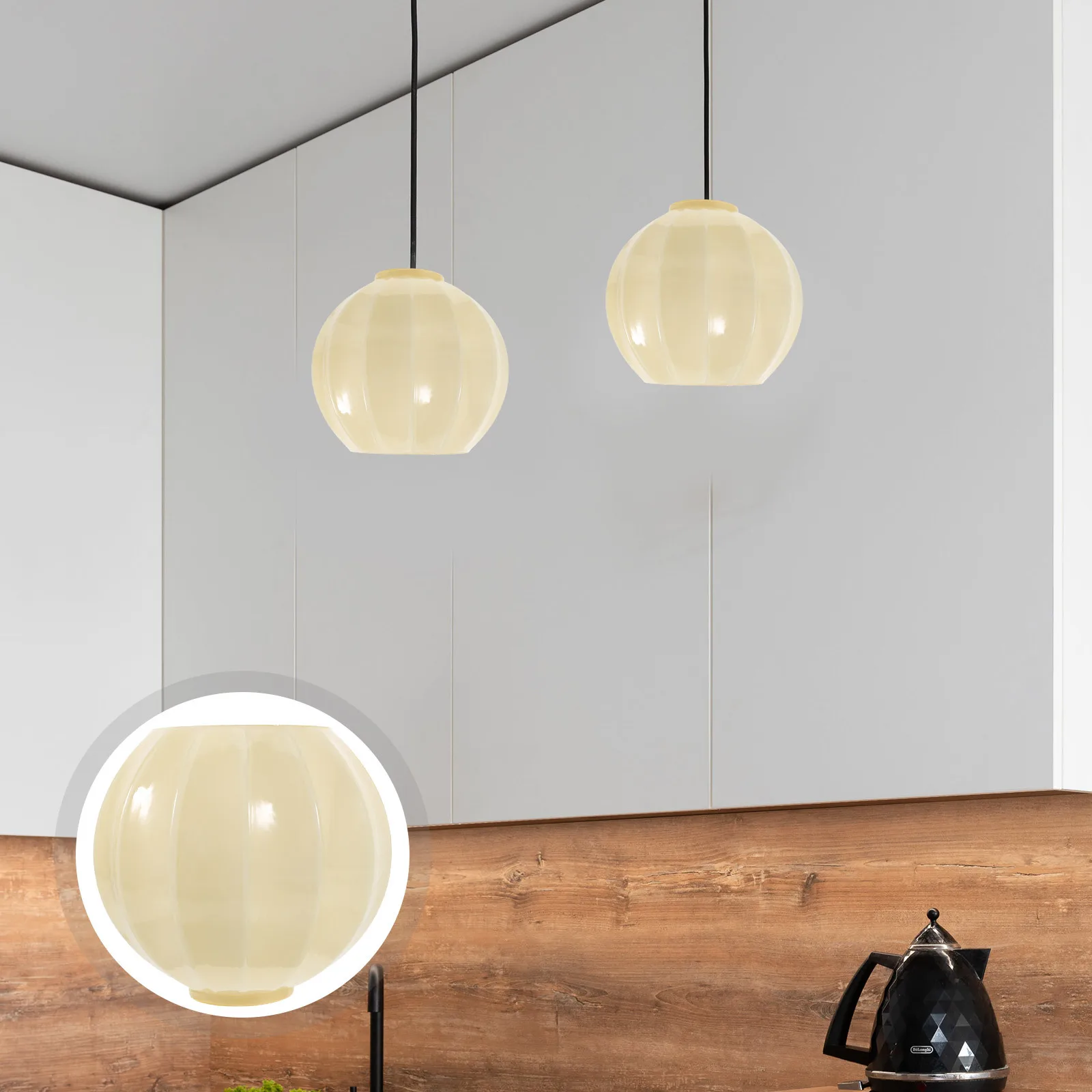 

Lamp Shades for Ceiling Light Fixtures Replacement Glass Pendant Lights Shade Modern Decor Globes Hotel Retro Classroom Style