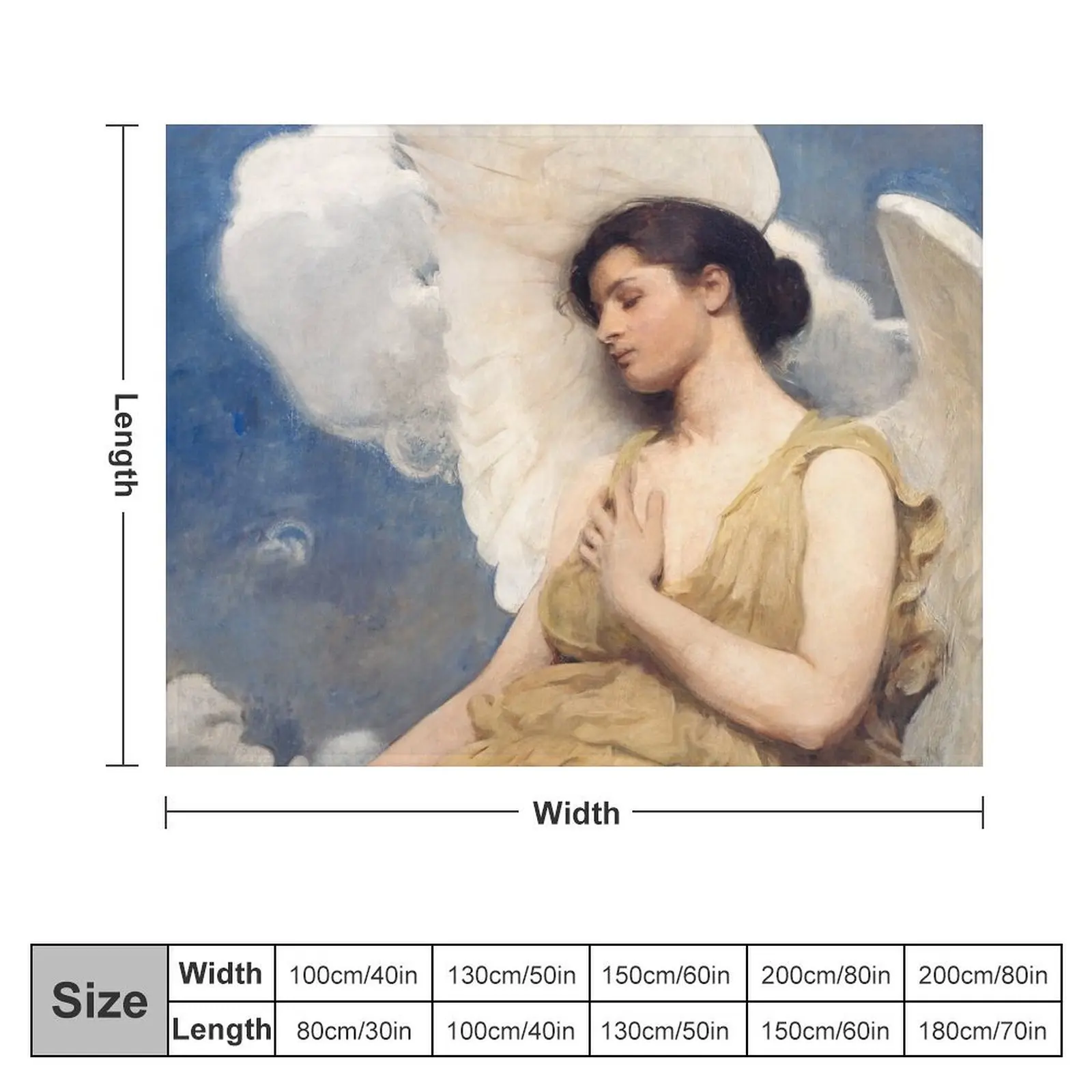 Winged Figure - Abbott Handerson Thayer Throw Blanket For Baby Luxury St Soft warm for winter Blankets