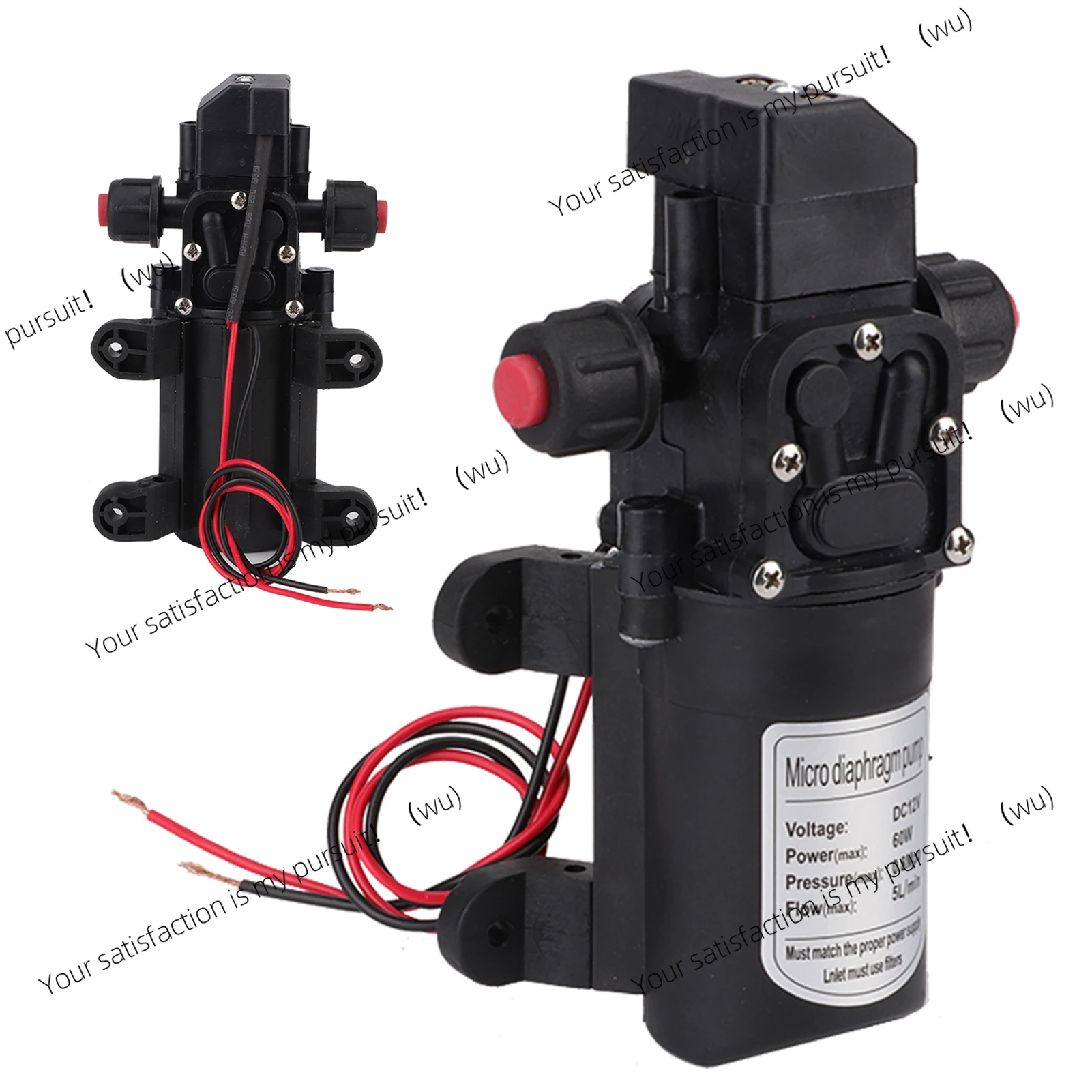 Electric water pump self-priming kitchen rotates 360 degrees, automatic faucet 12V stainless steel, suitable for boats, RVs, etc