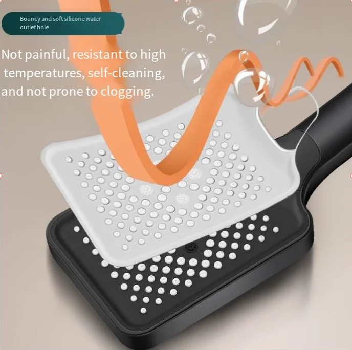 رأس دش قابل للتعديل 3 وضع دش الأمطار تدفق كبير رأس دش ارتفاع ضغط توفير المياه دش خلاط اكسسوارات الحمام #5