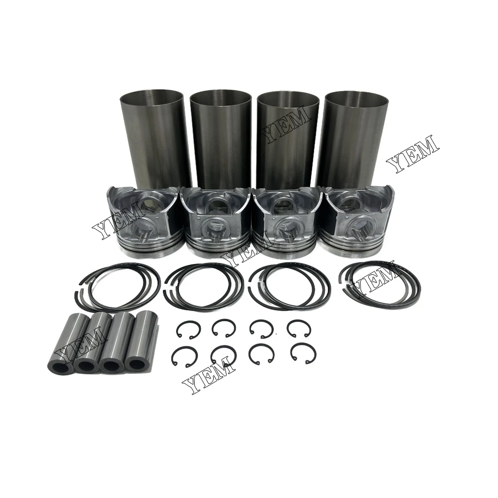 For Kubota V3300-16V V3300 16V Overhaul Rebuild Kit Piston Ring Cylinder Liner Set Engine Parts