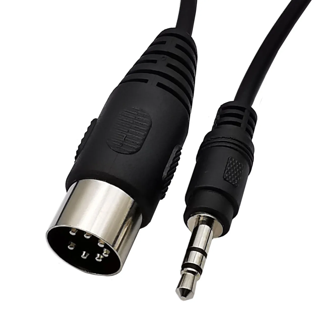 ตัวผู้ DIN 7ขาเป็น DC 3.5มม. 1/8in สเตอริโอตัวผู้คอมพิวเตอร์ทีวี MP3โทรศัพท์มือถือ DIN7P kabel Audio Video 1ม.
