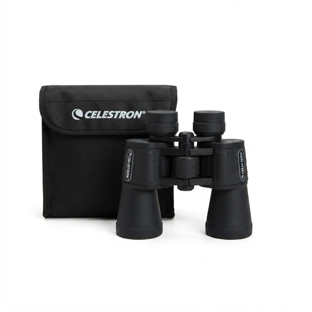 Celestron UpClose G2 20x50 High Power verrekijker met lange bereik, multi-coated Porro-prisma voor vogels kijken, natuursport en andere activiteiten.