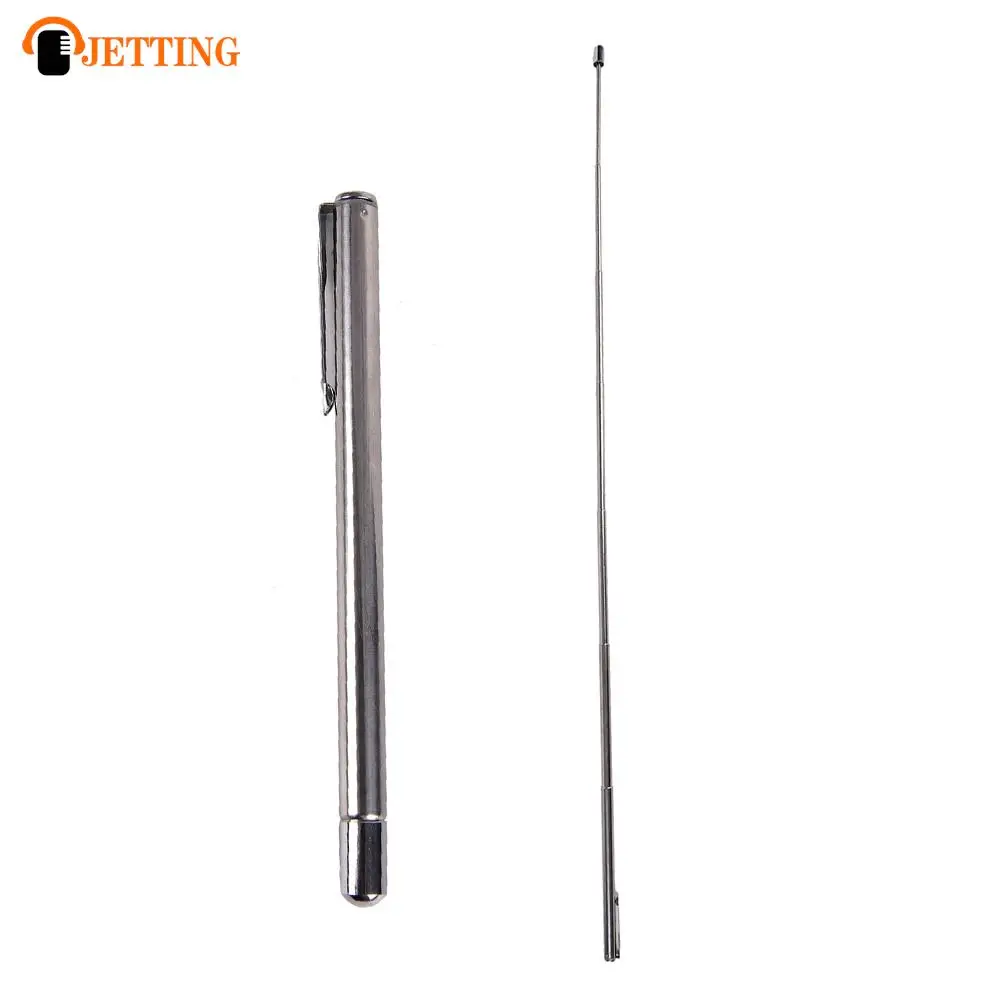 Silver Retractable Handheld Classroom Blackboard Whiteboard Teacher Pointer SP Handheld Retractable Presenter Handheld Pointer