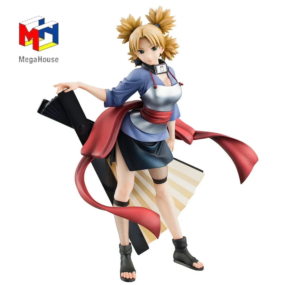 Anime Figure Naruto Nara Temari Original Boxed Megahouse G E M Collection Model Toy Ornament