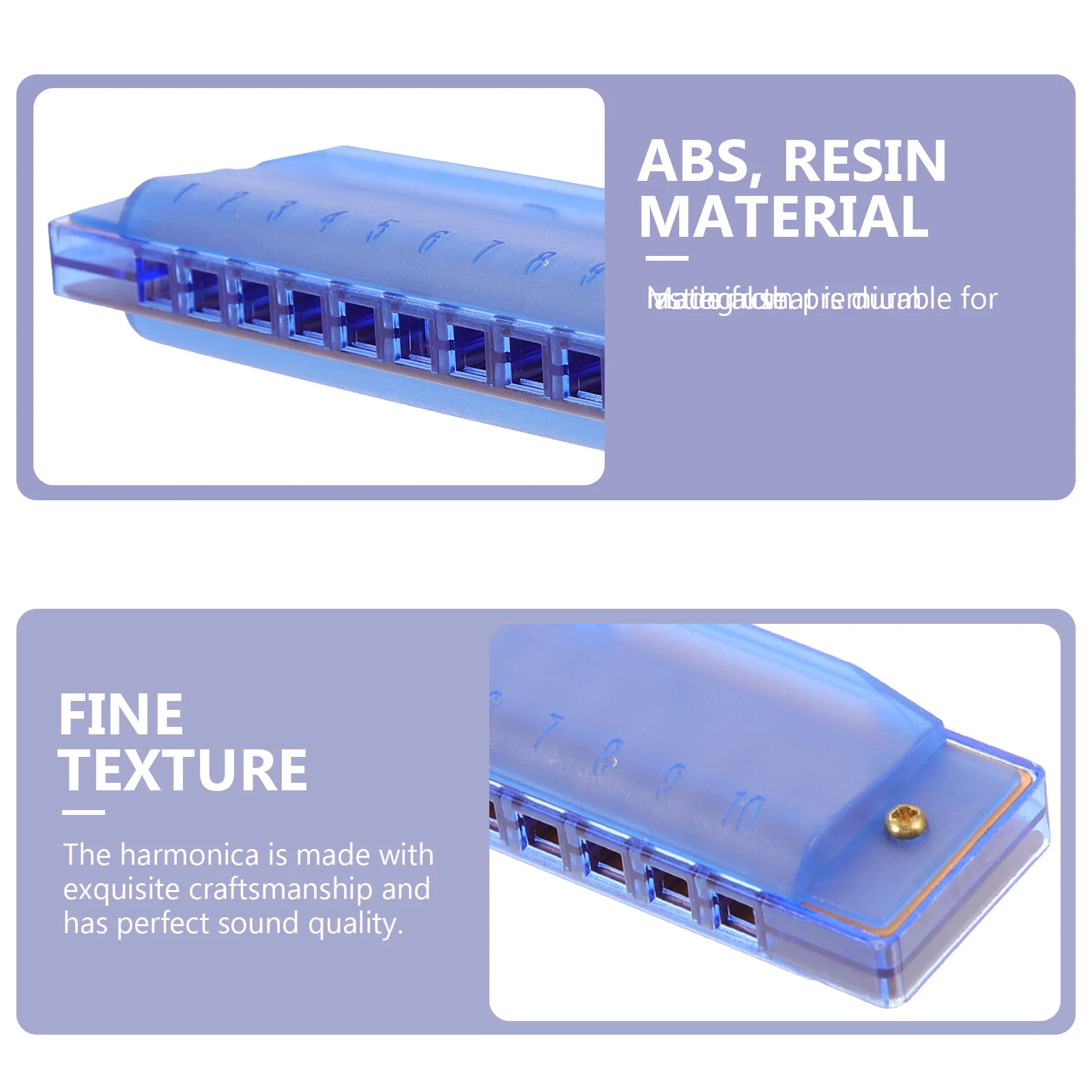 

Plastic Harmonica For s 'S Musical Plaything Portable Mouth Organ Durable Material Perfect Sound Quality