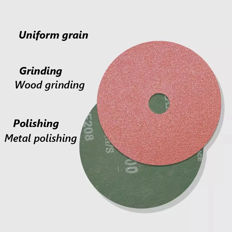 50PCS Emery grinding disc D100/1250mm Steel paper grinding blades/round sandpaper disc 4inch/5inch abrasive discs Grit24#~120#