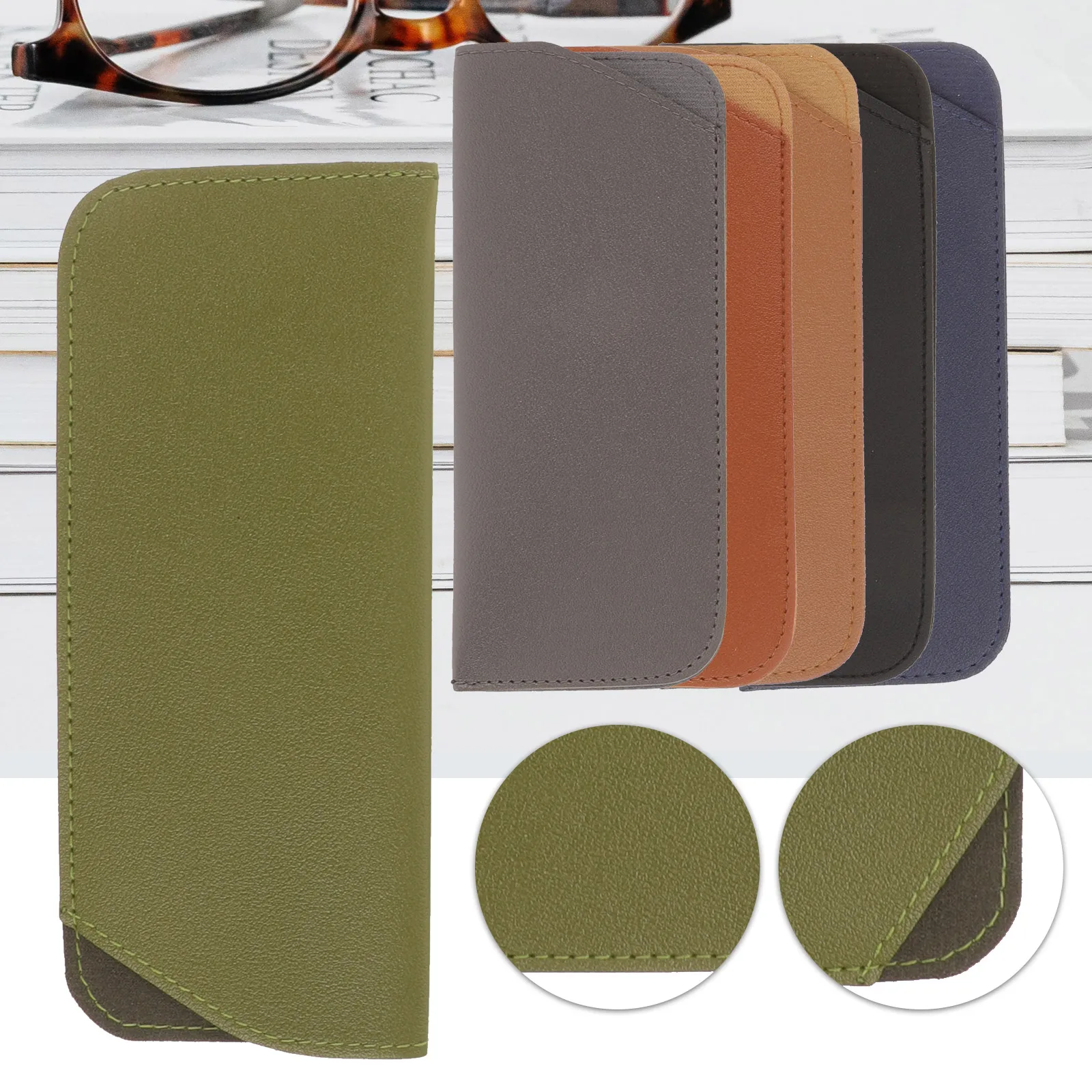

12 Pcs Glasses Case Sunglasses Eyeglasses Pouch Portable Bag Large Pu Sleeve Soft Men's Cases Eyewear Storage Miss
