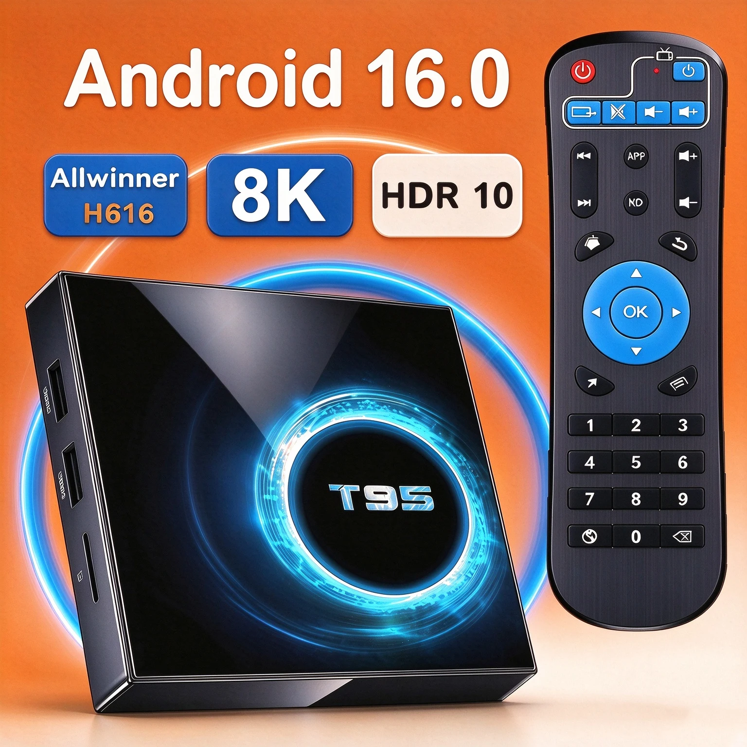 TV Box Android T95 Allwinner H616 8K