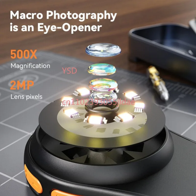 Multifunctional Pocket Digital Microscope 1080P HD Imaging for Adult Kids Observation