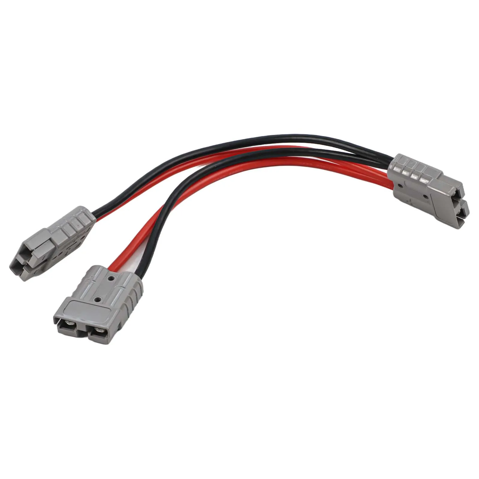 Y Configuration 50A Adapter Cable with 6mm Battery Connector for Safe Dual Circuit Connection and Current Control