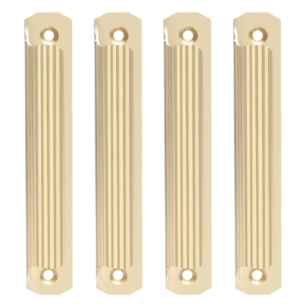 No-Drill 4.75 Inch Aluminum Sliding Door Handles for Wardrobe Closet Kitchen Cabinet Balcony and Screen Door Applications 4 Pack