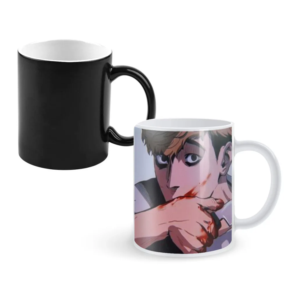 

Killing Stalking Anime Movie Newest Design Coffee Mugs Heat Color Changing Milk Tea Cup Colorcup For Birthday Gifts