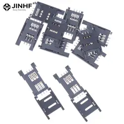 10pcs/lot SIM Card Holder 6P SMT SMD 6 Pin Card Socket/ 6Pin Slot/ Seats/ Holder Connector For Phone