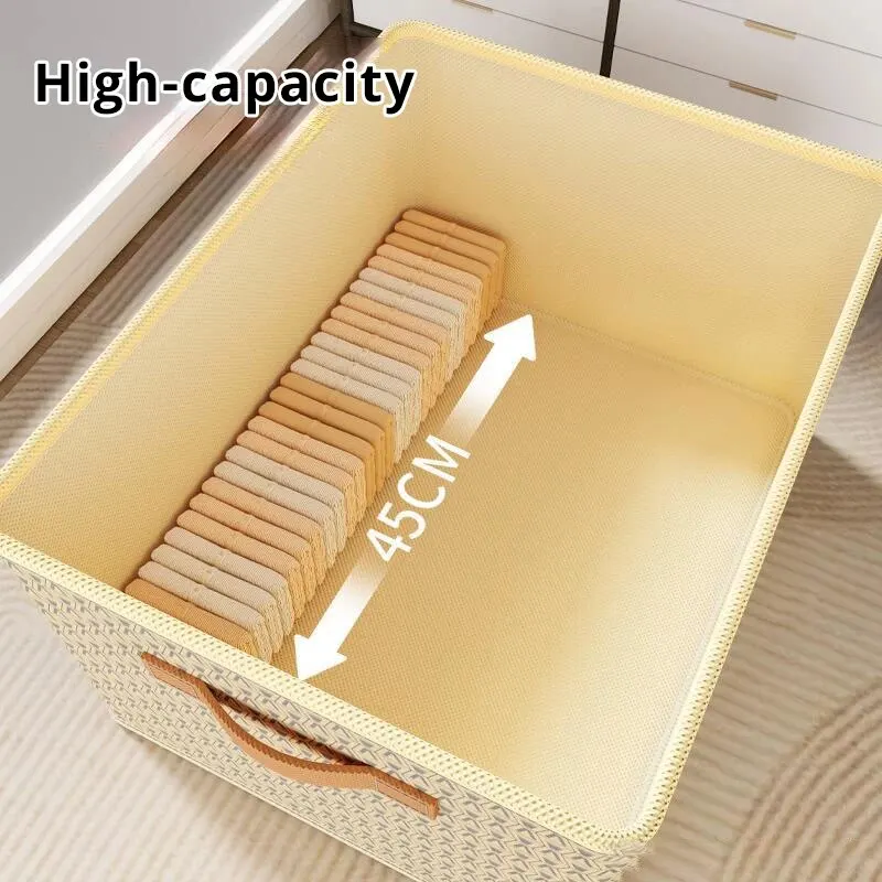 Clothes Quilt Storage Box Thickened Hardboard Folding with Lid Storage Box Trousers Storage God Household Dormitory Storage