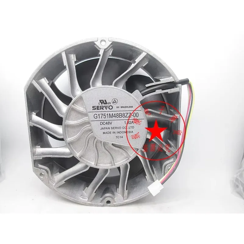 SERVO G1751M48B8ZZ-00 DC 48V 1.92A 170x170x51mm 4-Wire Server Cooling Fan