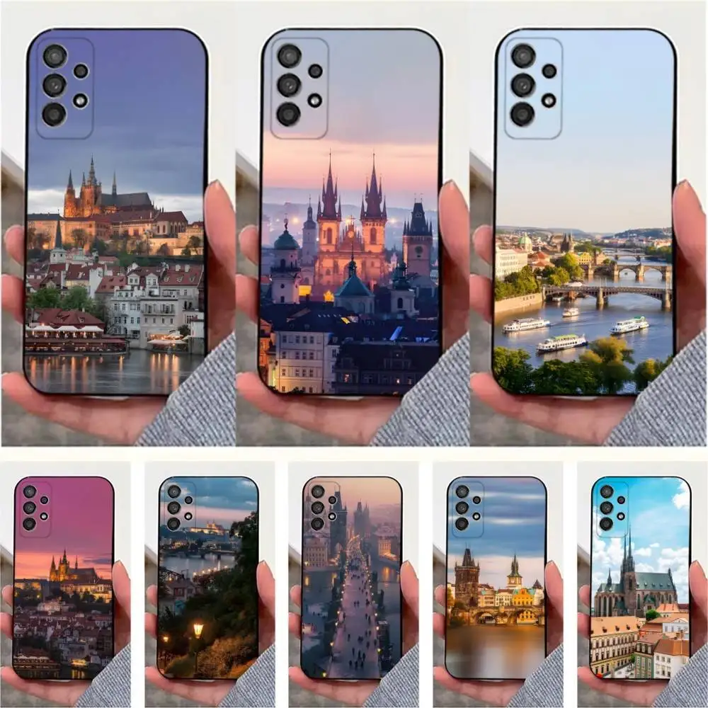 

Beautiful Republic Czech Phone Case For Samsung S25,S24,S23,S22,S20,S21,S10,Ultra,Plus,Lite,FE,Soft Silicone Black Cover