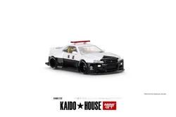 Kaido House x MINI GT 1:64 R34 Kaido Works (V2 Aero) Police  Model Car