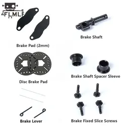 FLMLF Rc Car Metal Brake Repair Set for 1/5 Losi 5ive-t Rofun Rovan LT King Motor X2 Truck Parts