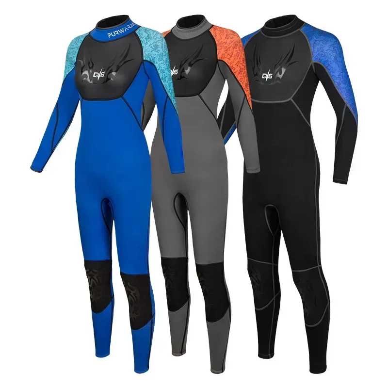 Wetsuits Adult 3mm Neoprene Full Suits Long Sleeve Surfing Swimming Diving Swimsuits Keep Warm Back Zip for Water