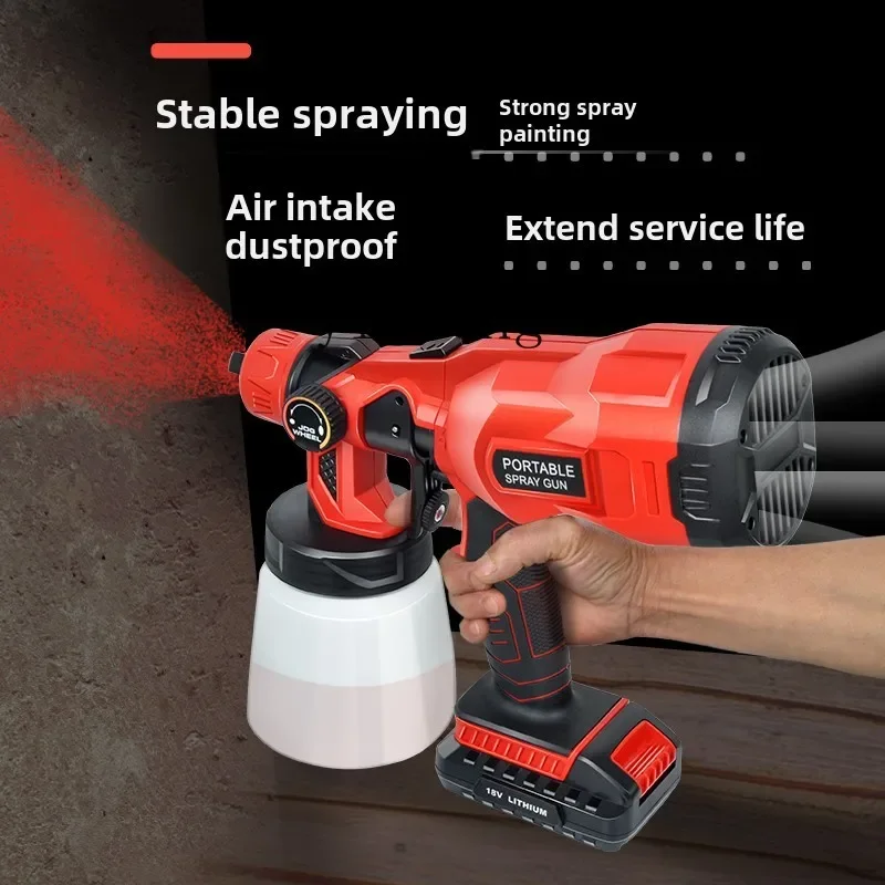 

Rechargeable Electric Lithium Battery Spray Paint Sprayer for Latex Paint, Spray Can Sprayer, Paint Spraying Tool