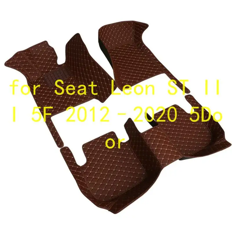 TPE-Set Autofußmatten für Seat Leon ST III 5F 2012–2020 5-Türer Wasserdicht Allwetter-Autobespannungen Vollständige Abdeckung 62w858
