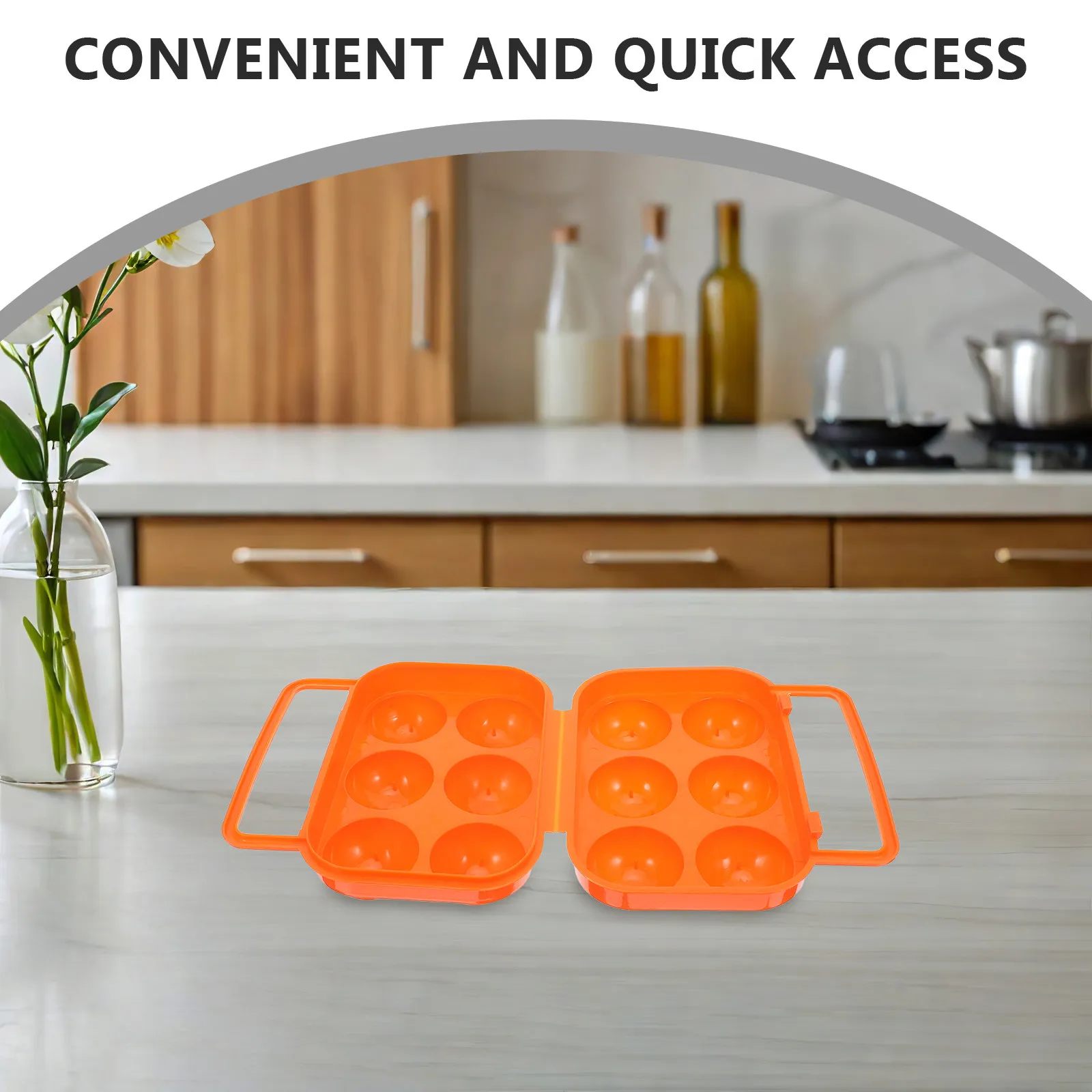 2Pcs Portable Plastic Egg Holder Storage Box Multi Slot Carrier Organizer for Kitchen Fridge Camping Egg Container