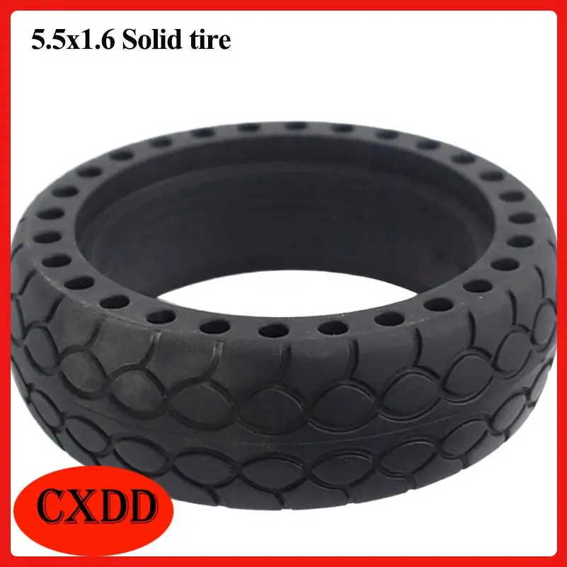 

Electric Scooter Solid Tire 5.5 Inch, Black Rubber Tyre 5.5x1.6 for Reliable Replacement Parts