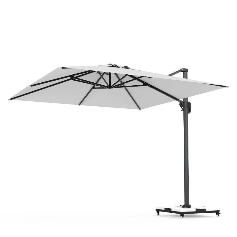 

Push and crank system Patio umbrella 300x 300cm Easy base for outdoor use