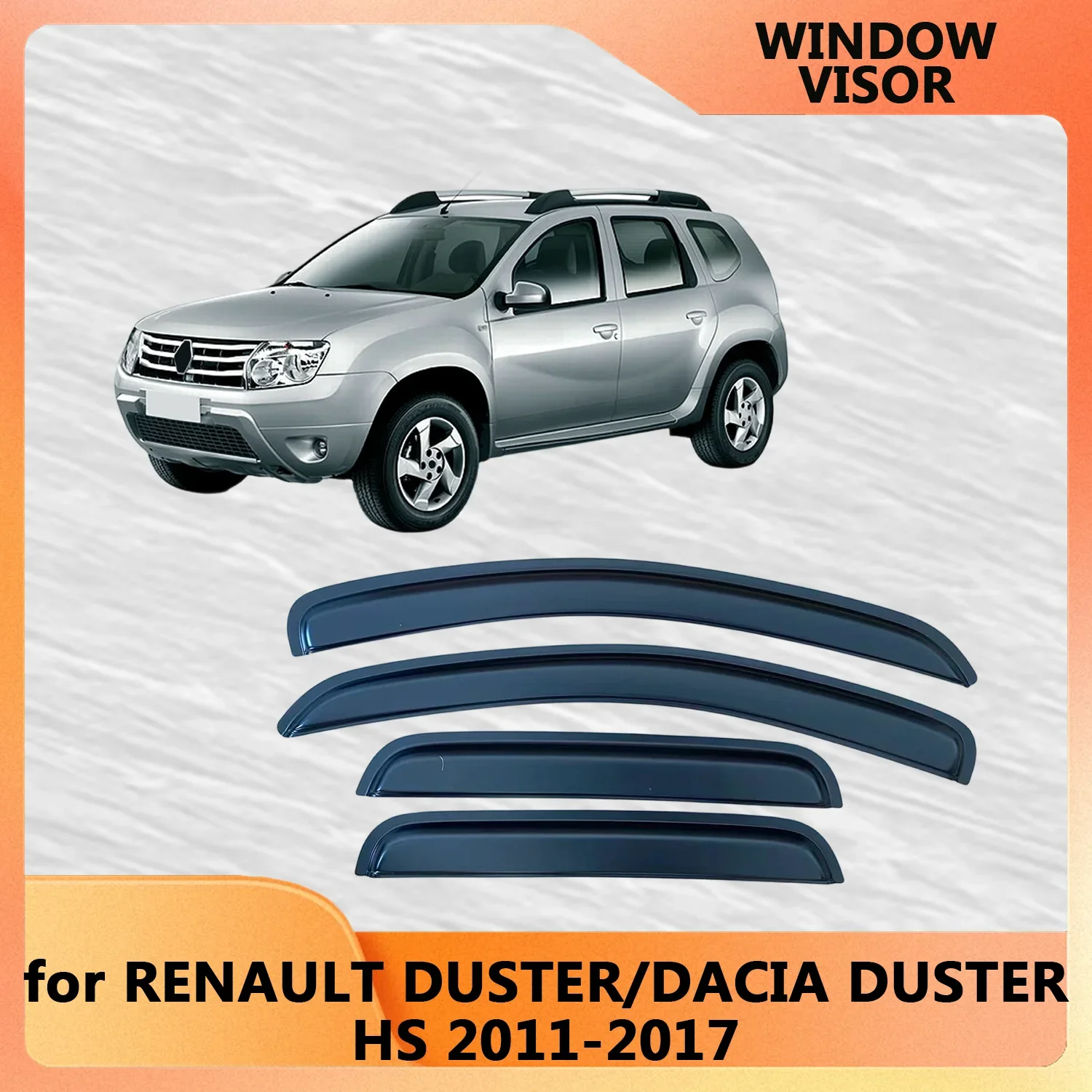 

Дефлекторы окон (ветровики) для RENAULT DUSTER DACIA DUSTER HS 2011-2017 гг. Защита от дождя и ветра