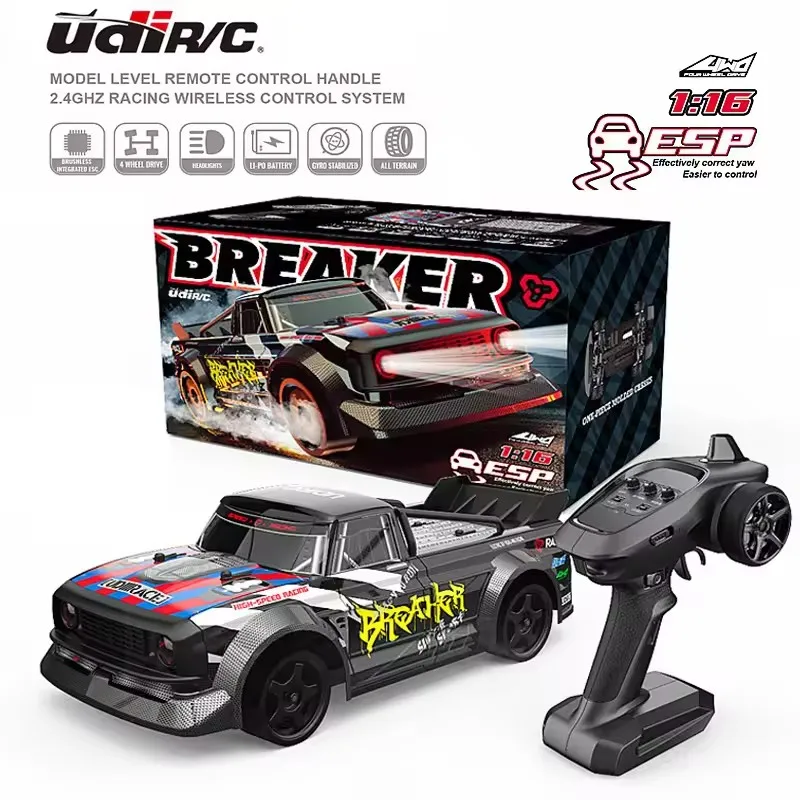 UDIRC UD1601 UD1601Pro RC سيارة 1/16 2.4 جيجا هرتز 4WD RC سيارة 40 كم/ساعة عالية السرعة فرش السيارات RTR مع نظام الاستقرار الإلكتروني